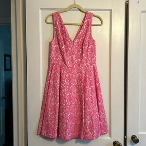 EUC Maeve Floral Pink Dress sz 8